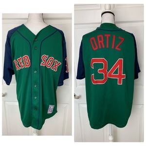 green red sox jersey